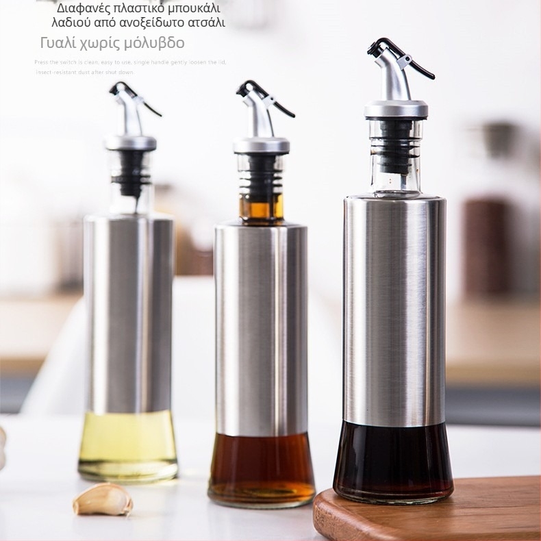 Γυάλινο μπουκαλάκι καρυκεύσεων για υγρά, Tohiro — εκτύπωση λογοτύπου και παραμετροποίηση, κατάλληλο για λάδι, σάλτσες και ξίδι