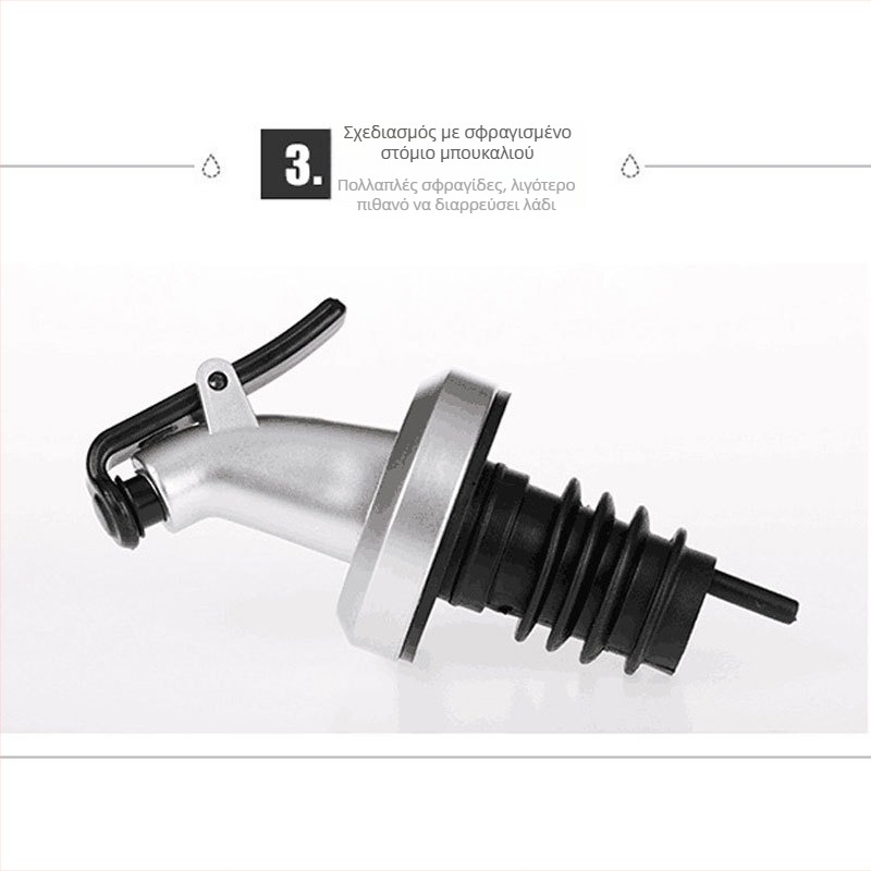 Γυάλινο μπουκαλάκι καρυκεύσεων για υγρά, Tohiro — εκτύπωση λογοτύπου και παραμετροποίηση, κατάλληλο για λάδι, σάλτσες και ξίδι