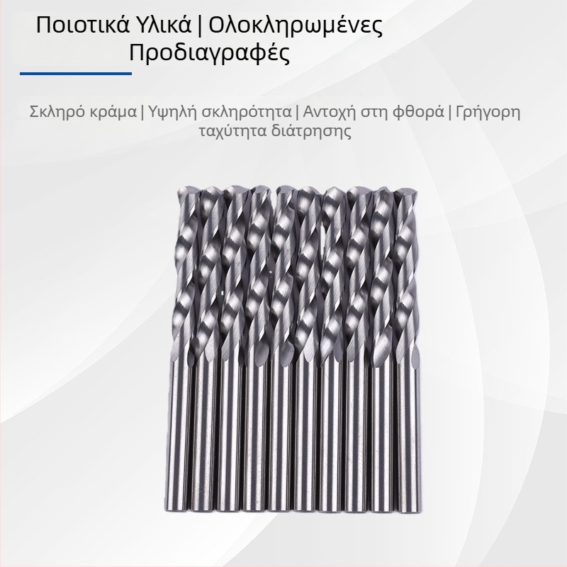 Σετ σπειροειδών τρυπανιών με κυκλικό άξονα, από κράμα βολφραμ, διάμετρος 3,85 mm, μήκος 50 mm, μάρκα Precision Diamond Tools