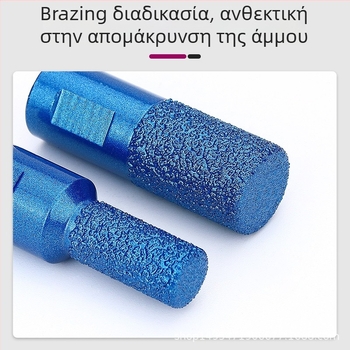 Φρέζα κοπής για μαρμάρινους πάγκους με αυλακωμένες ραφές από χαλαζία, εξάρτημα για γωνιακό τροχό, διαδικασία συγκόλλησης