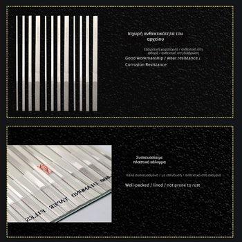 Διαμαντοφύλλο CF400, επίπεδη διατομή, διπλό μοτίβο, μεσαίο δόντι, υλικό εμέρι