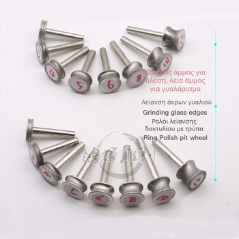 Κεφαλή Λείανσης Ακμών – Carver, Ring Round Pit Wheel, Konkáv Σχέδιο, Ηλεκτροπλατιωμένος Καρβορύνδιος