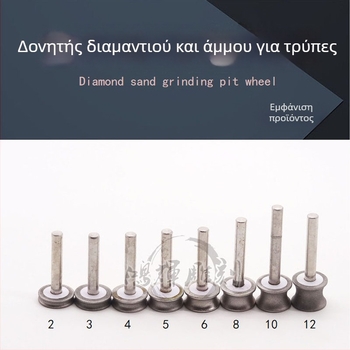 Κεφαλή Λείανσης Ακμών – Carver, Ring Round Pit Wheel, Konkáv Σχέδιο, Ηλεκτροπλατιωμένος Καρβορύνδιος