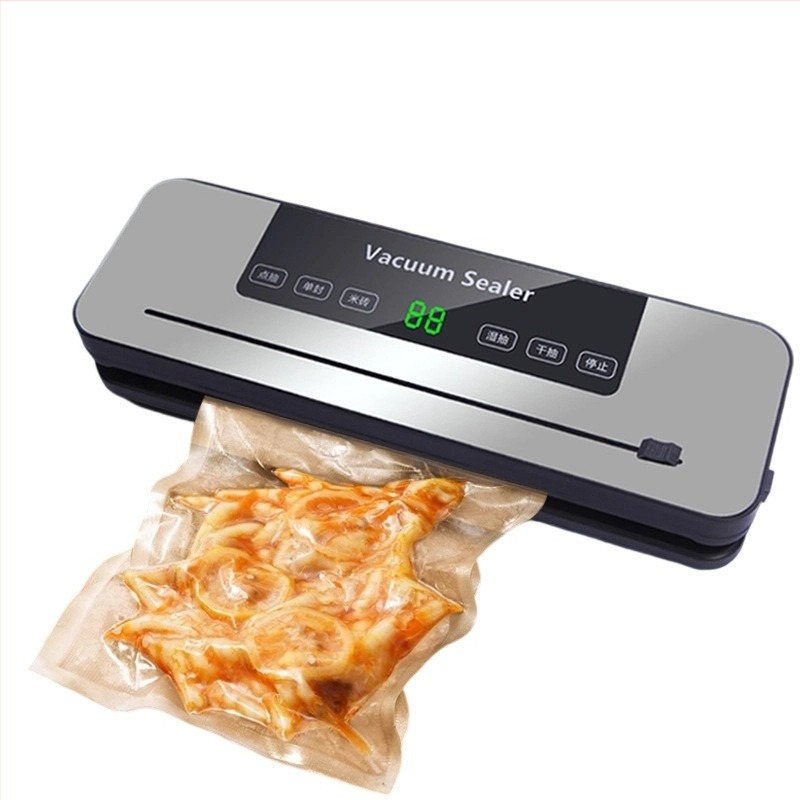 Συσκευή κενού σφράγισης για ξηρά και υγρά τρόφιμα, διπλής χρήσης, οικιακή χρήση, 120W, 110-220V