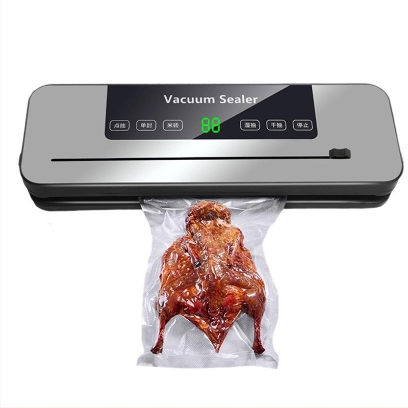 Συσκευή κενού σφράγισης για ξηρά και υγρά τρόφιμα, διπλής χρήσης, οικιακή χρήση, 120W, 110-220V