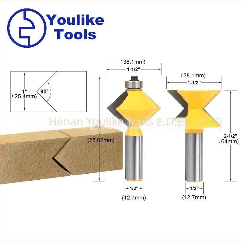 Youlike φρεζα ξύλου για αρμογή με γωνία 90°, ειδική φρεζα πάνελ για συγκόλληση, υψηλής ποιότητας εργαλείο