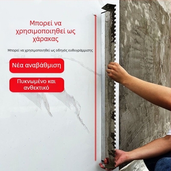 Οδοντωτό εργαλείο αρμολόγησης πλακιδίων με αυλακώσεις, βάση από ανοξείδωτη πλάκα, λαβή από ατσάλι — Ding Laishi