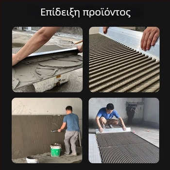 Οδοντωτό εργαλείο αρμολόγησης πλακιδίων με αυλακώσεις, βάση από ανοξείδωτη πλάκα, λαβή από ατσάλι — Ding Laishi