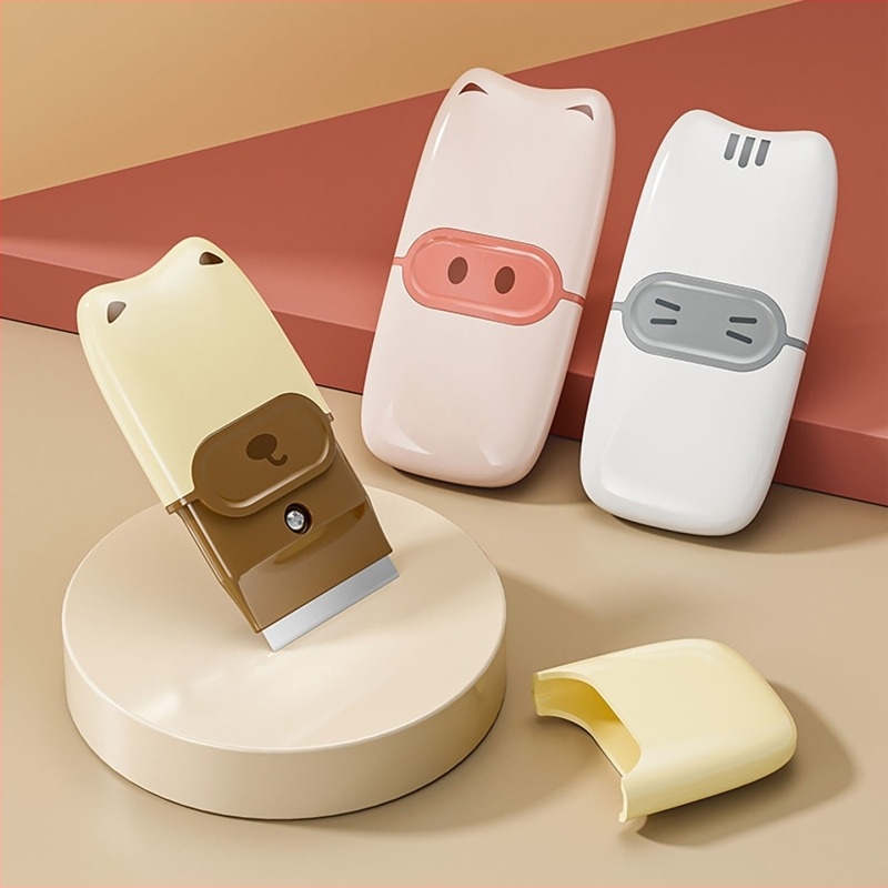 Μίνι επίπεδη σπάτουλα καθαρισμού – πολυλειτουργικό, χαριτωμένο εργαλείο κουζίνας για αφαίρεση κόλλας και φιλμ παραθύρων