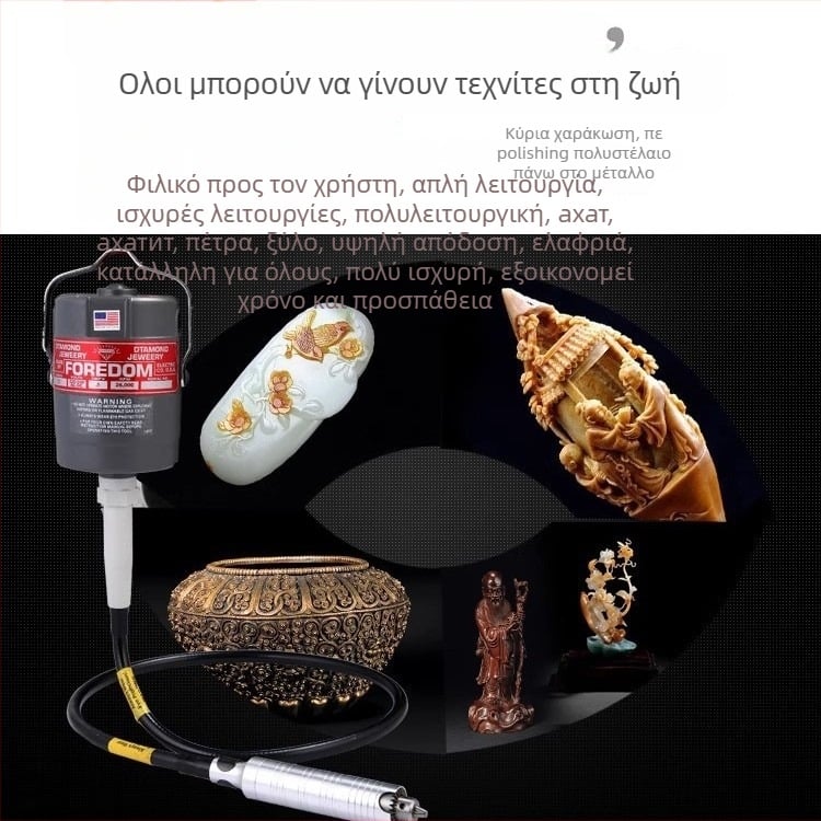CC-30 Κρεμαστό τριβείο για γλυπτική λίθου/πέτρας και ξύλου (Ταχύτητα χωρίς φορτίο 1800 rpm; Τροφοδοσία από πρίζα 110–220V; Κατάλληλο για διάφορα προϊόντα)