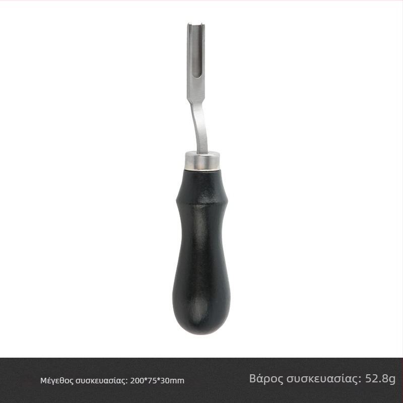 Edge Scraper με ξύλινη λαβή – Leather DIY Tool, French Wide Edge, Thinning Knife (Origin: Anhui; Brand: Yl; Non-imported)