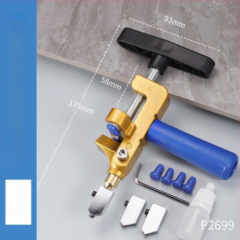 Τ-τύπου push knife για γυαλί και κεραμικές πλάκες, φορητό μοντέλο, μάρκα Enjoy, για κοπή γραμμών