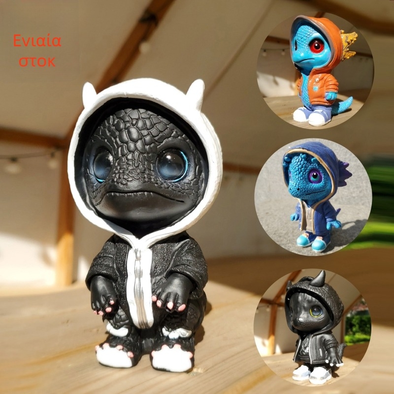 Mutang Ρητίνη Διακοσμητικό Δράκος-Ελφ – Καρτούν Φιγούρα Δράκου, Χριστουγεννιάτικη Διακόσμηση Κήπου