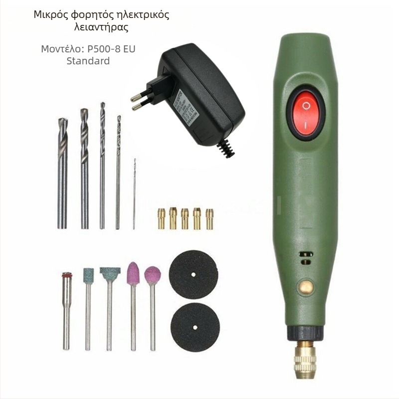 Μίνι ηλεκτρικό εργαλείο γραφής για χάραξη με στυλό P500-8, τροφοδοσία από πρίζα 110–220 V, σταθερή ταχύτητα, καλώδιο 0,95 μ, βάρος 0,21 kg