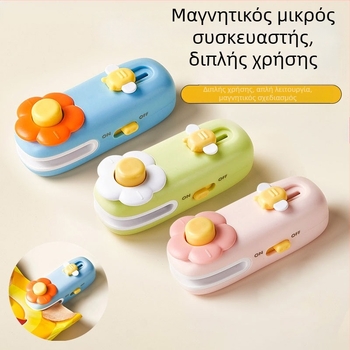 Μίνι χειροκίνητη συσκευή σφράγισης για οικιακή χρήση, σφραγιστής πλαστικών σακουλών για σνακ και συντήρηση τροφίμων.