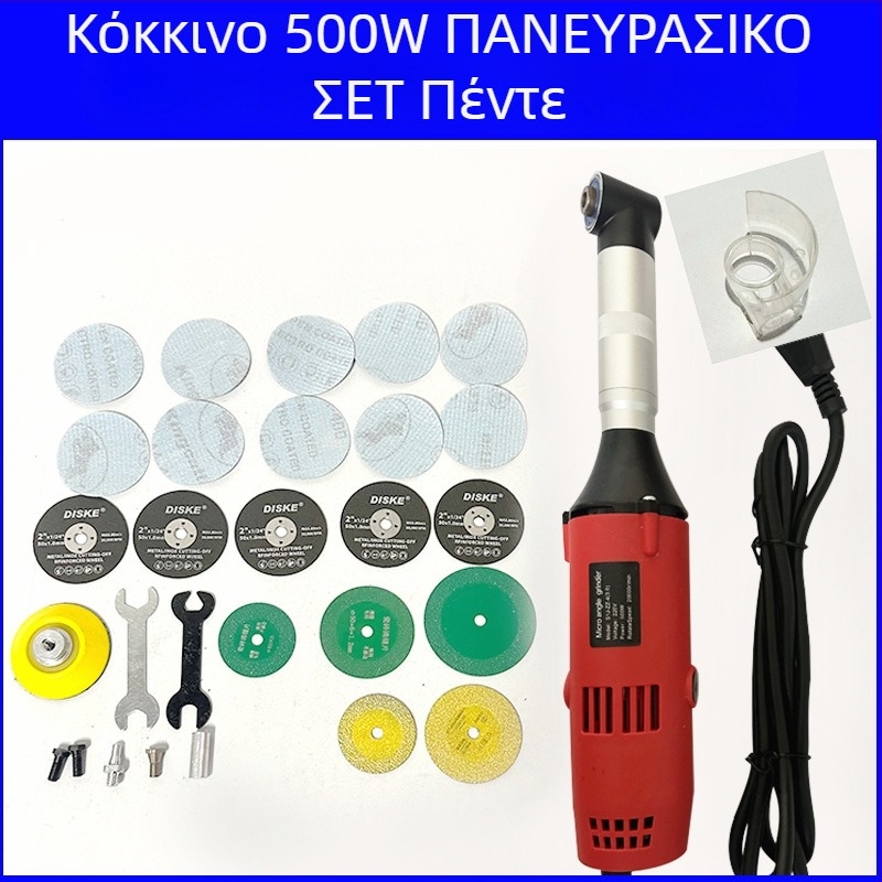 Χειροκίνητο ηλεκτρικό εργαλείο γυαλίσματος και χάραξης πλακιδίων με ρυθμιζόμενη ταχύτητα, κεφαλή 90° γωνίας, φορητό για καθαρισμό αρμών, λείανση και χάραξη — τροφοδοσία με πρίζα 110–220V