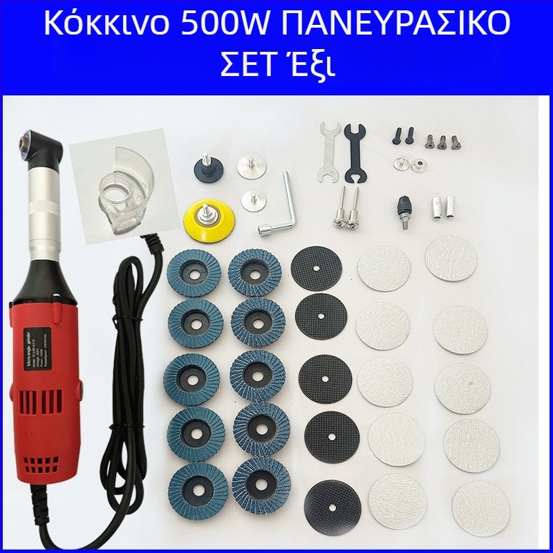 Χειροκίνητο ηλεκτρικό εργαλείο γυαλίσματος και χάραξης πλακιδίων με ρυθμιζόμενη ταχύτητα, κεφαλή 90° γωνίας, φορητό για καθαρισμό αρμών, λείανση και χάραξη — τροφοδοσία με πρίζα 110–220V