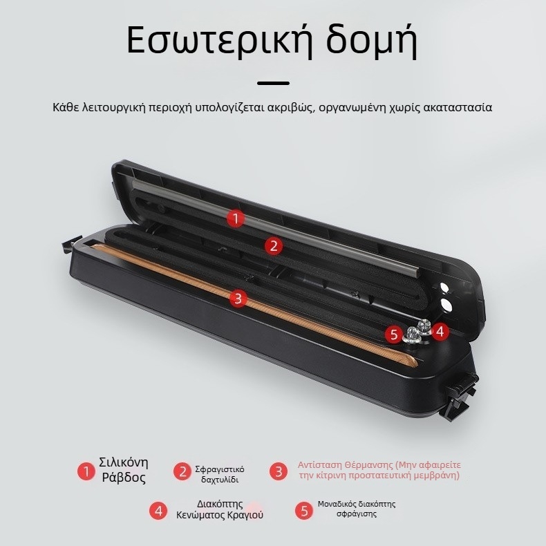 Baizi σακούλα κενού για συσκευασία, διαφανής, τροφίμου ποιότητας, σφράγιση κενού για τη φρεσκάδα