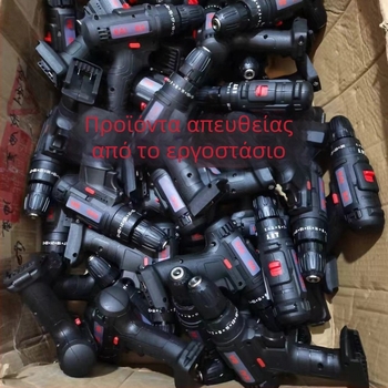 Βιομηχανικού επιπέδου υπερυψηλής ισχύος χειροκίνητο τρυπάνι με μπαταρία λιθίου, δύο ταχύτητες, επαναφορτιζόμενο, κρουστικό τρυπάνι, πολυλειτουργικός ηλεκτρικός κατσαβίδας