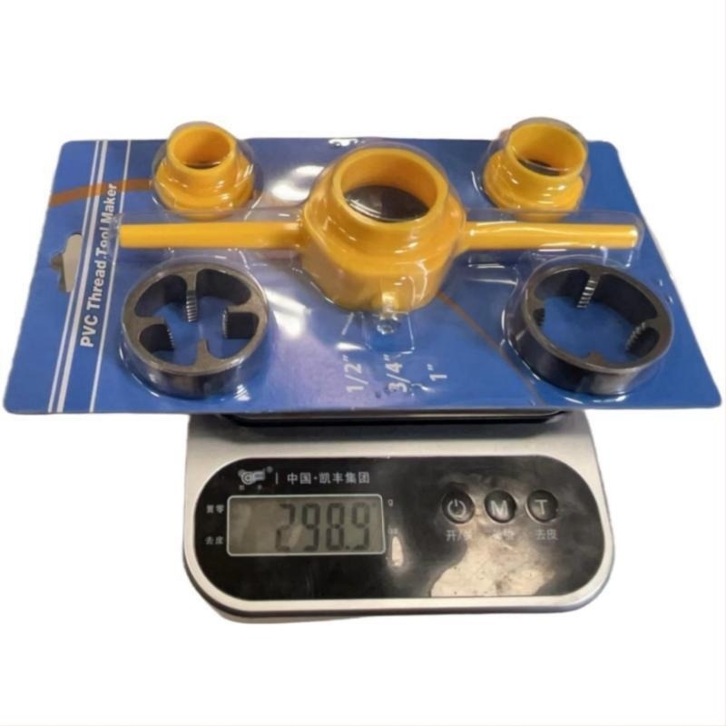 Σετ 6 τεμαχίων DIE και TAP για PVC/NPT σωλήνες, χειροκίνητο, πολλαπλών προδιαγραφών, 60° κωνική threading