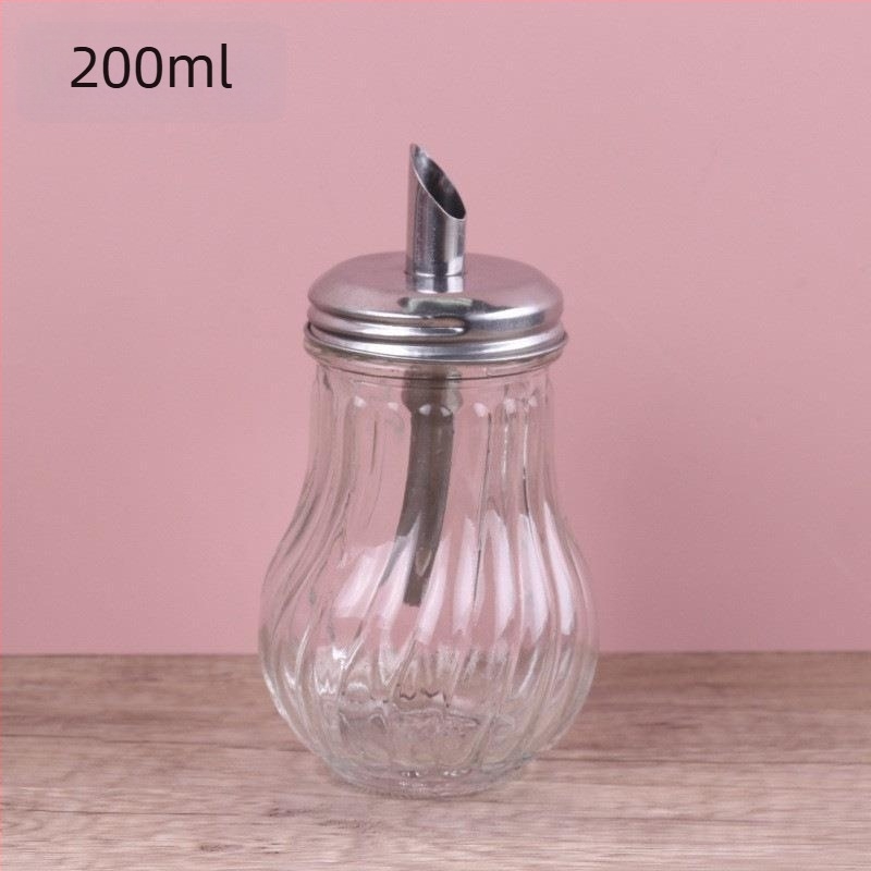 Τετράγωνο γυάλινο μπουκαλάκι για καρυκεύματα, διανομή στερεών καρυκευμάτων, διαφανές γυαλί, δυνατότητα εκτύπωσης λογότυπου