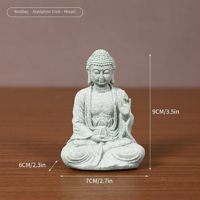 Άγαλμα Βούδα από πέτρα σε στυλ Νέου Κινέζικου – Γλυπτό