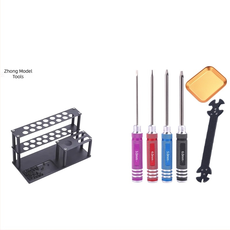 Σετ εξαγωνικών κατσαβιδιών για μοντέλα αεροπλάνων και αυτοκινήτων, με επίστρωση τιτανίου και σκληρυμένο χάλυβα, πολλαπλών χρήσεων για αποσυναρμολόγηση και συναρμολόγηση, συμπεριλαμβάνει κλειδί και θήκη εργαλείων