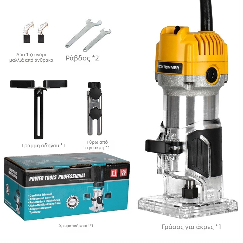 Moyi Μηχανή Διαμόρφωσης Ξύλου, 220V με Καλώδιο, Αυλακώσεις, Φρεζάρισμα και Χάραξη για Οικιακή Χρήση