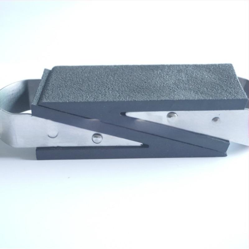 MC-1 Stopper Πόρτας TPR, Χωρίς Τρύπα, Τοίχος-Μόντα CT-01, Αμμοβολημένη Επιφάνεια