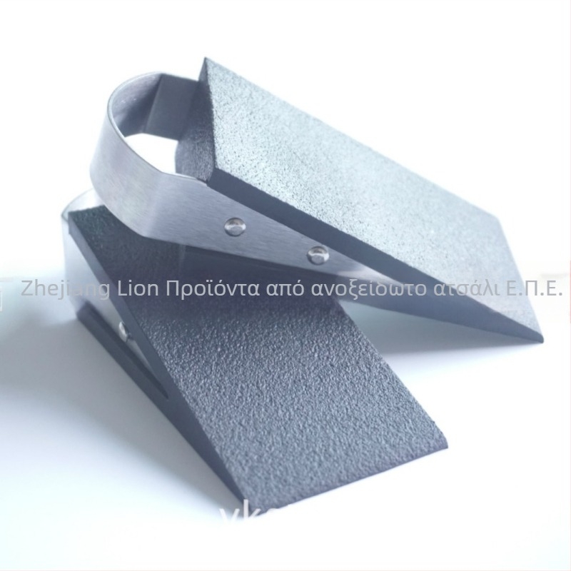 MC-1 Stopper Πόρτας TPR, Χωρίς Τρύπα, Τοίχος-Μόντα CT-01, Αμμοβολημένη Επιφάνεια