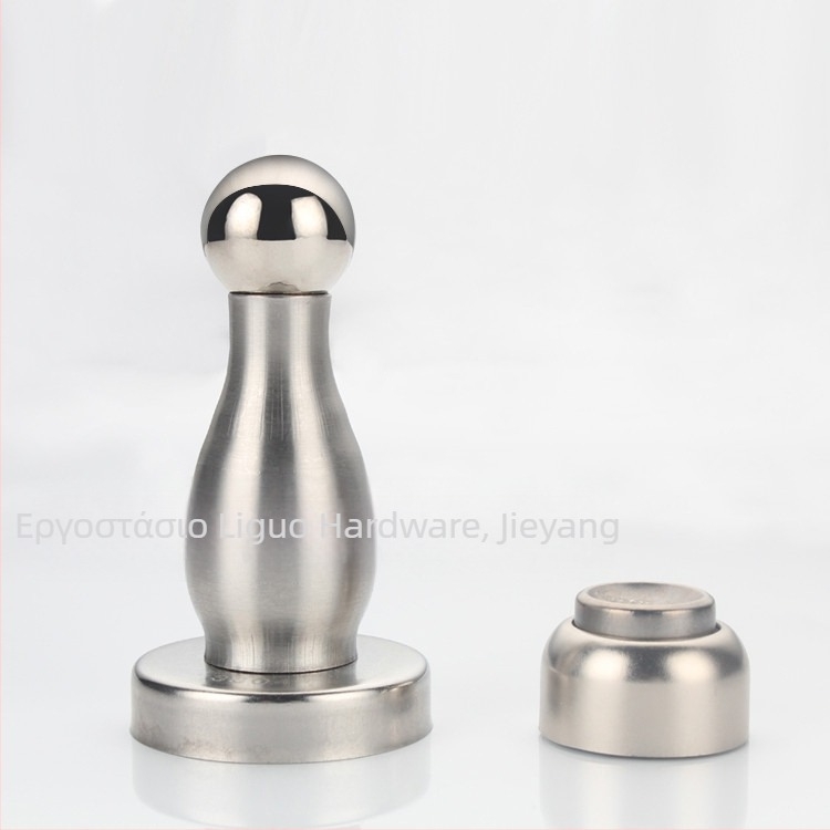 Μαγνητικός κρατητήρας πόρτας από ανοξείδωτο ατσάλι 304, μοντέλο A04, τοίχο-τοποθέτηση, φινίρισμα ματ/γυαλιστερό