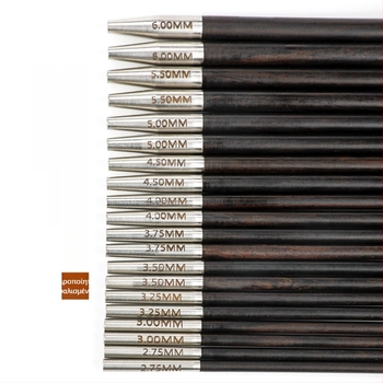 Αποσπώμενη κυκλική βελόνα πλεξίματος από εβονικό ξύλο, χειροποίητη, για πουλόβερ, μοντέρνο στυλ (Κωδικός 6511002741999)