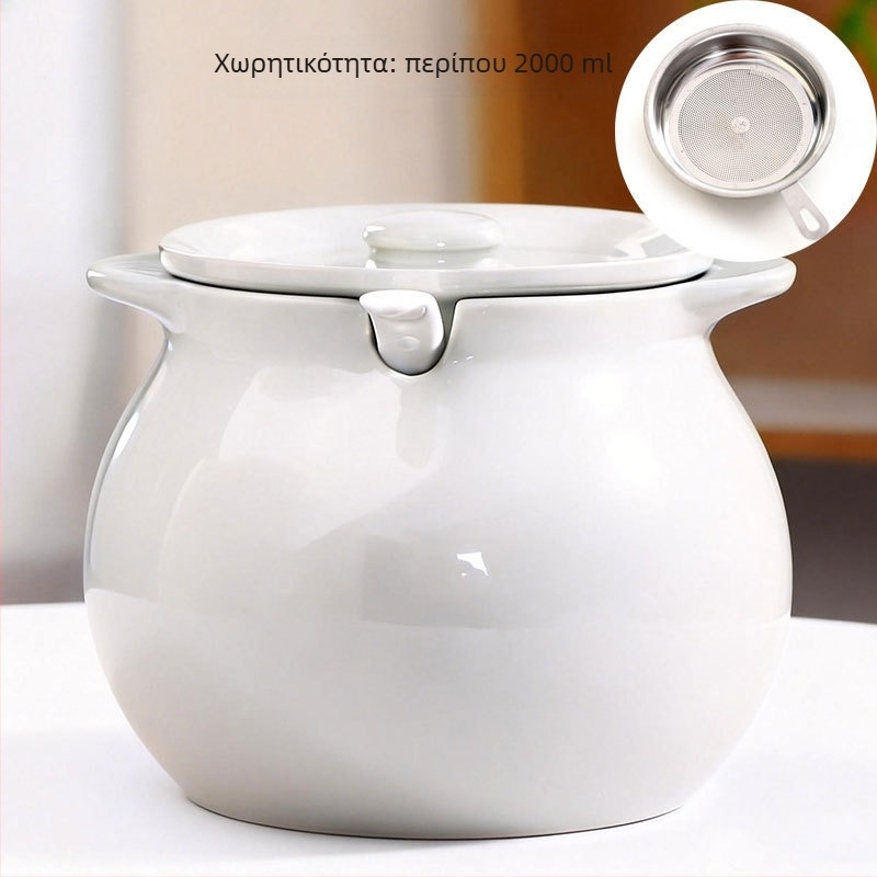 Κεραμικός κάδος λαδιού με καπάκι και χερούλι, βάζο τσίλι λαδιού, στυλ κινεζικής απλότητας