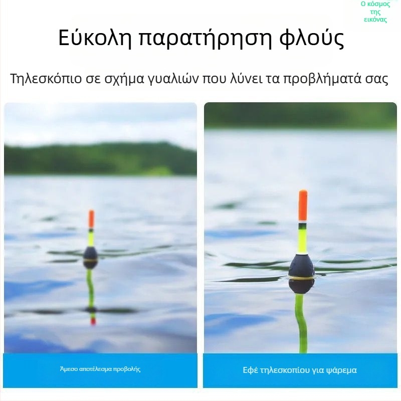 Τηλεσκόπιο για κεφάλι με νυχτερινή όραση, ψάρεμα, 6× μεγέθυνση, 1 mm έξοδος κόρης, πεδίο θέασης 3°, πολωμένα γυαλιά ανάγνωσης