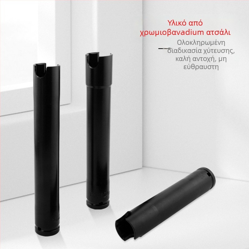 Ηλεκτρική καστάνια με ανοικτό άκρο, μακρύ και παχύτερο για ξυλουργικές εργασίες και σκαλωσιές — Ming Kite χρωμιοβάνιο ατσάλι, μαύρη επίστρωση, 277 g