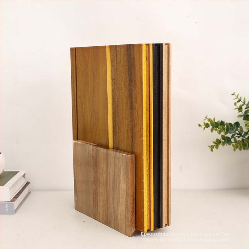 Σετ σανίδων κοπής από ακακία, βιβλιομορφή, 3 τεμάχια με βάση, διπλής όψεως, για οικιακή χρήση