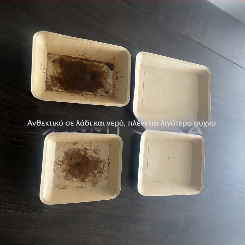 Δίσκος μίας χρήσης από Kraft χαρτί – Ορθογώνιος, Ασφαλής για μικροκύματα, Βιοδιασπώμενος