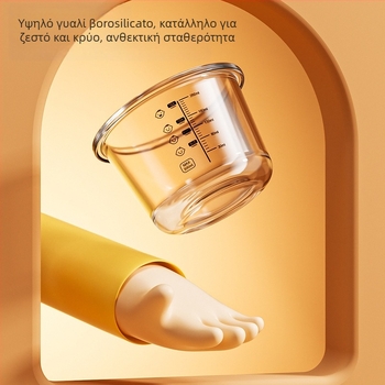 Le You Παιδικό Γυάλινο Κουτί Διατροφής – Γυάλινο Μπόλ Παιδικής Διατροφής, Μπορεί Να Μαγειρευτεί στον Ατμό Κρέμα Αυγού, Διατηρεί Φρεσκάδα, Κατάλληλο Για Κατάψυξη