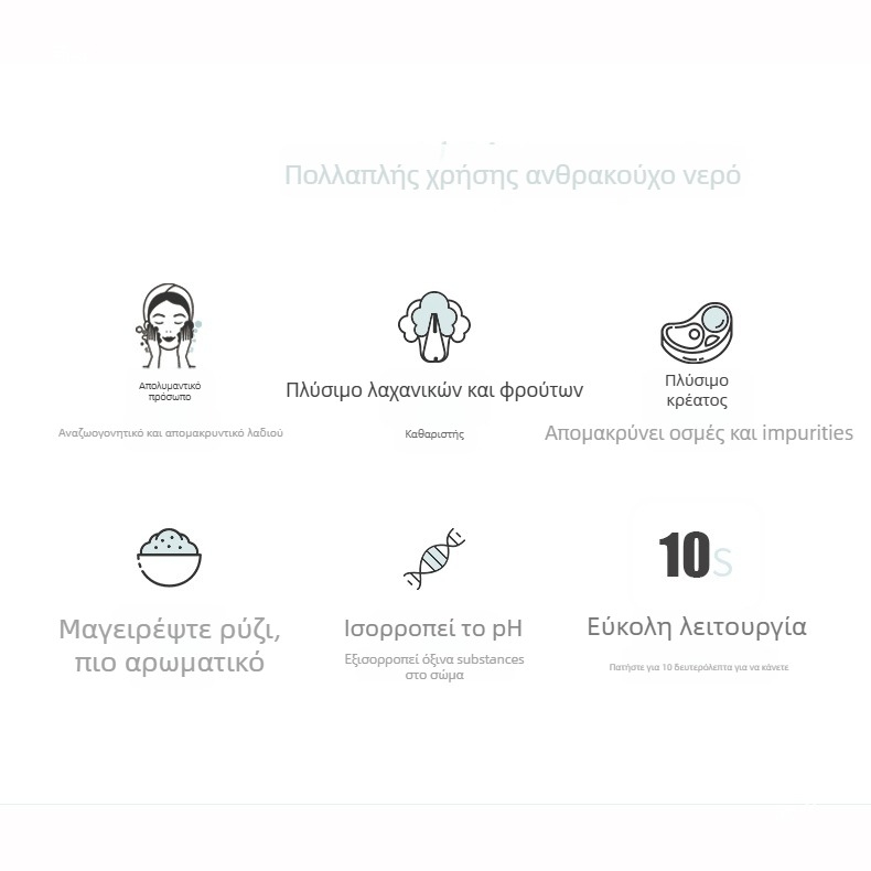 Συσκευή ανθρακούρησης νερού, μοντέλο BJC, χωρητικότητα 60L, ισχύς 1W, συμβατό με καθολικό κύλινδρο CO2