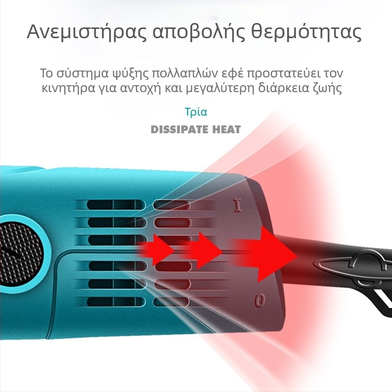 Boda ηλεκτρικό εργαλείο λείανσης και γλυπτικής για πέτρα, νεφρίτη και ξύλο — ρυθμιζόμενη ταχύτητα, 220V, 2,5 m καλώδιο