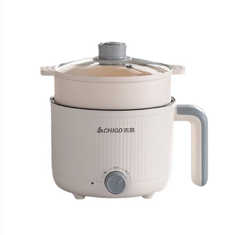 Chigo ηλεκτρική κατσαρόλα μαγειρέματος – χωρητικότητα 1,8 L, εσωτερικός θάλαμος από ανοξείδωτο χάλυβα, θέρμανση βάσης, έλεγχος με περιστροφικό κουμπί, μοντέλο ZNXG-71