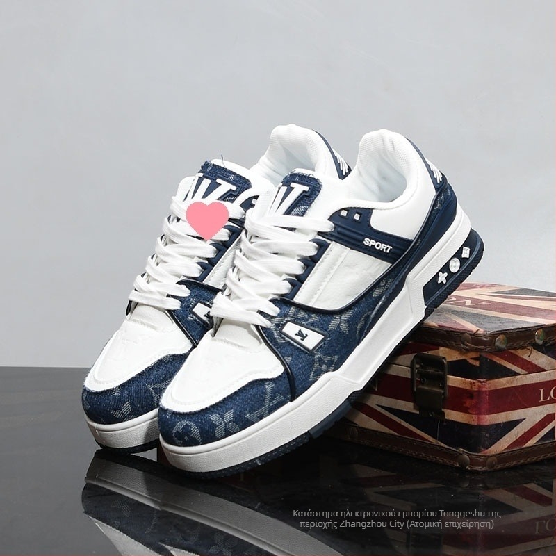 Unisex παπούτσια με επάνω μέρος από μικροϊνες, διαπνοή για την άνοιξη, καουτσούκ σόλα, χαμηλός σχεδιασμός, κορδόνια