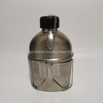 Σετ βραστήρα και φλυτζανιού από ανοξείδωτο χάλυβα 304 – 1,3 L βραστήρας με 0,8 L φλυτζάνι, φορητό εξωτερικό σε στιλ στρατιωτικό