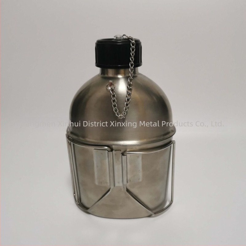 Σετ βραστήρα και φλυτζανιού από ανοξείδωτο χάλυβα 304 – 1,3 L βραστήρας με 0,8 L φλυτζάνι, φορητό εξωτερικό σε στιλ στρατιωτικό