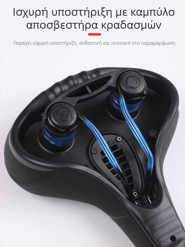 Σέλα ποδηλάτου Cross-speed sports KS-912ST-1, υλικό δέρμα/PU, για ορεινά ποδήλατα