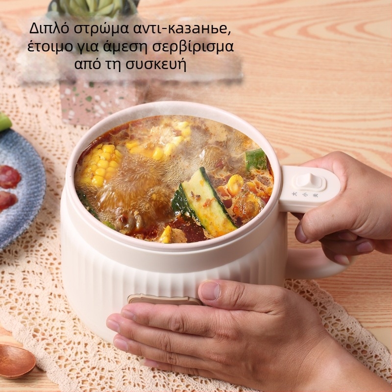 Medi Bear MC19 Πολυλειτουργικός ηλεκτρικός μαγειρικός κάδος, 2 L χωρητικότητα, για 2–3 άτομα, μηχανικός έλεγχος, γρήγορος ατμός