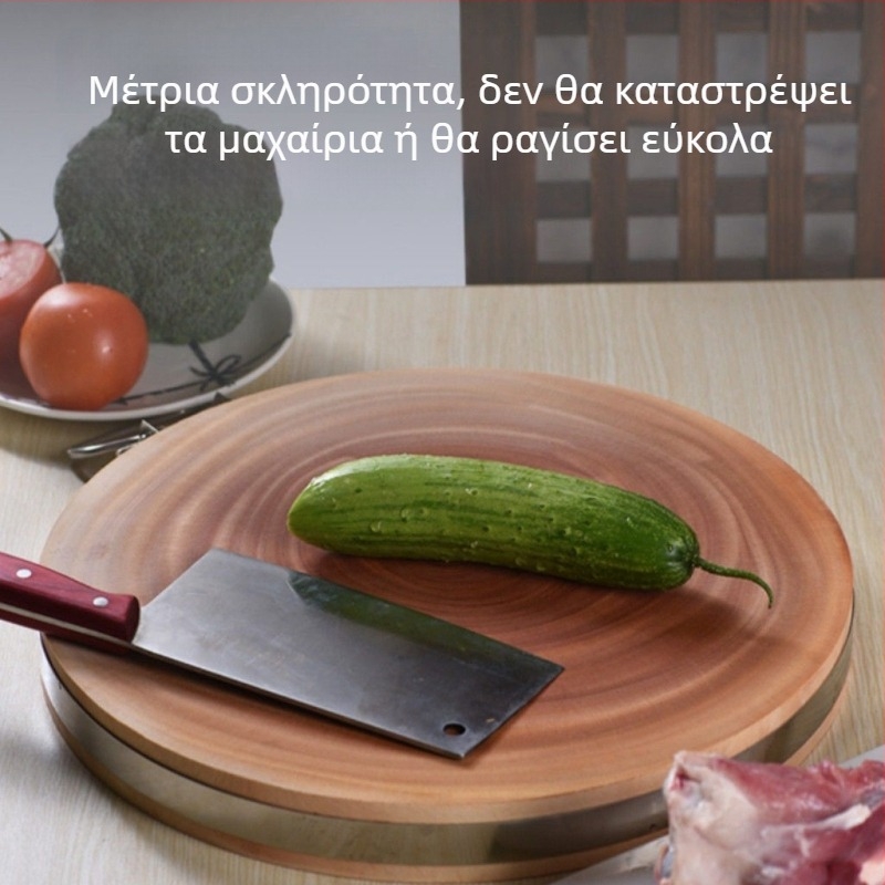 Ξύλινη σανίδα κοπής από Ironwood, κινεζικού στυλ, αντιολισθητική, αντιβακτηριακή, ανθεκτική στη μούχλα