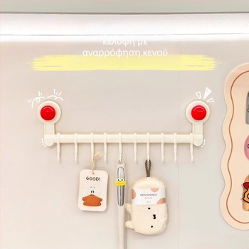 Τοίχος-μονταρισμένος ράφι κουζίνας με βεντούζες, χωρίς τρύπες, πολυλειτουργική αποθήκευση σκευών (κουτάλες, σπάτουλες). Υλικό: PP+PET; Βάρος: 300 g; Φινίρισμα: σπρέι βαμμένο; Στυλ: μοντέρνο μινιμαλιστικό