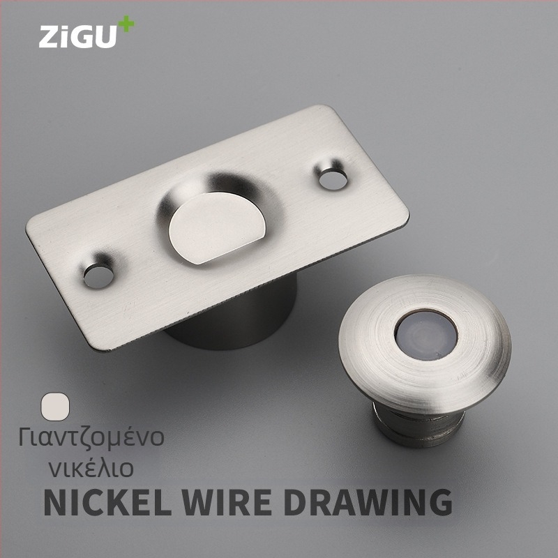 Κρυφός μαγνητικός σταθεροποιητής πόρτας — ανοξείδωτος χάλυβας, εγκατάσταση σε δάπεδο, κρυφή κατασκευή, μοντέλο 88110