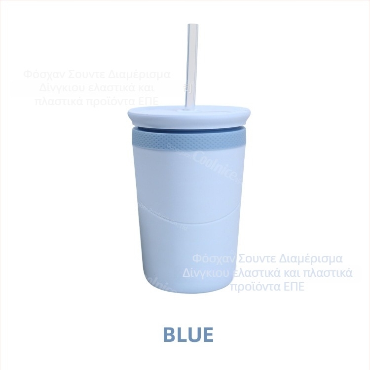 Κύπελλο με διπλό τοίχωμα από ανοξείδωτο ατσάλι και σιλικόνη, διατηρεί το κρύο, με δυνατότητα προσαρμογής λογότυπου